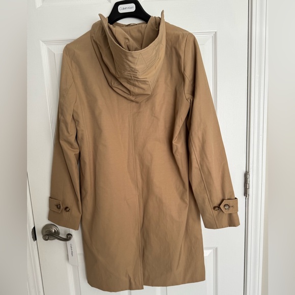 NWT Calvin Klein trench coat with hood - Picture 2 of 14